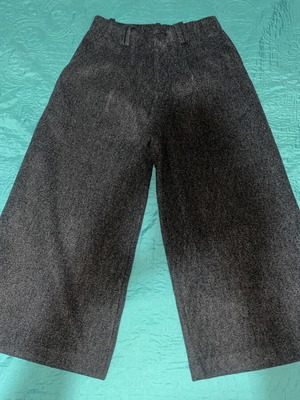 Dazy Grey Wool Blend Culottes with Pockets, S/M