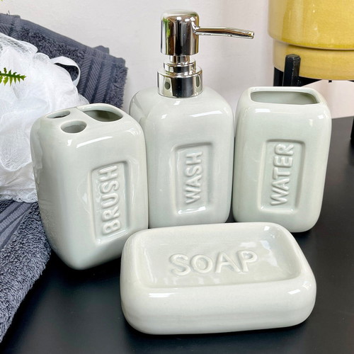Bathroom set 4pcs ceramic new in 3 colors