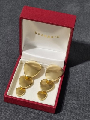 Vintage σκουλαρίκια μεταχειρισμένα, χρυσαφί