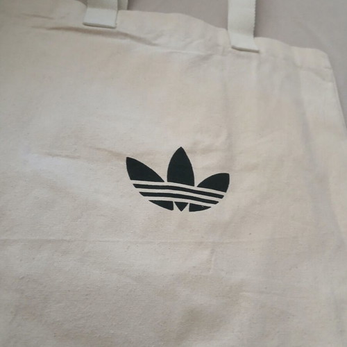 Adidas canvas shopping bag beach tote new