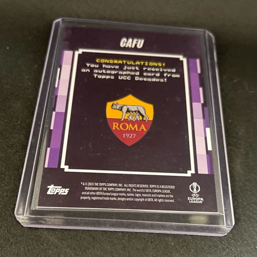Topps Decades 1990s Cafu Auto 04/25 Roma like new