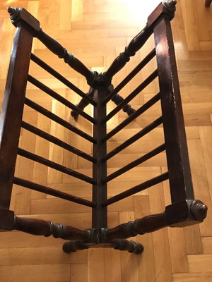 Mid Century wooden stand for magazines used