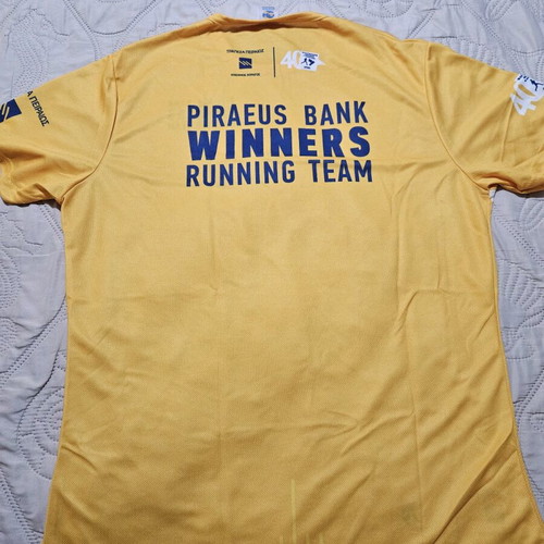 Piraeus Bank T-shirt like new, yellow, XXL