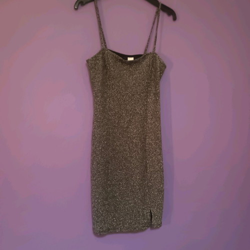 H&M dress like new with glitter and straps, size S