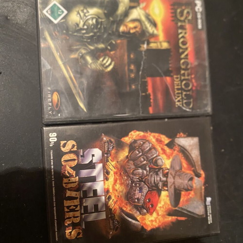 Stronghold Deluxe and Steel Soldiers PC games like new
