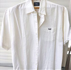 Vintage πουκάμισο κοντομάνικο λευκό