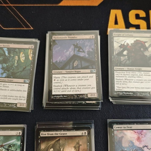 MTG M13 Black Cards Collection like new with sleeves, 238 cards