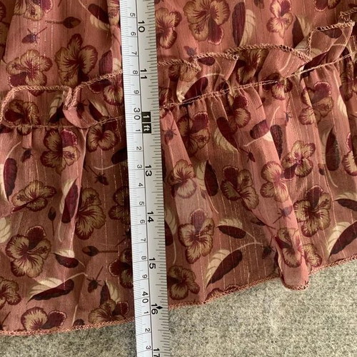 Mini skirt size S like new, pink and red