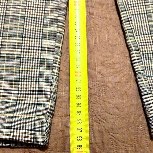 Tailored Checked Pants Stradivarius like new, black and gray