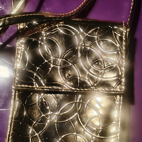 Mac Collection crossbody bag gold new