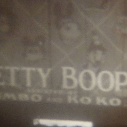 9.5mm film used, silent, Betty Boop cartoon "I Heard"