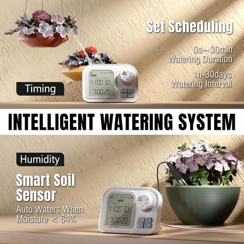 Raddy WS-7 Drip Irrigation Kit like new with soil moisture sensor and solar panel