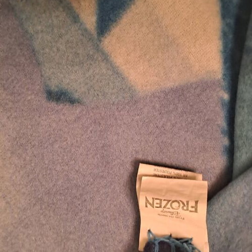 Frozen fleece blanket used