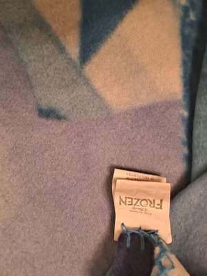 Frozen fleece blanket used
