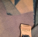 Frozen fleece blanket used