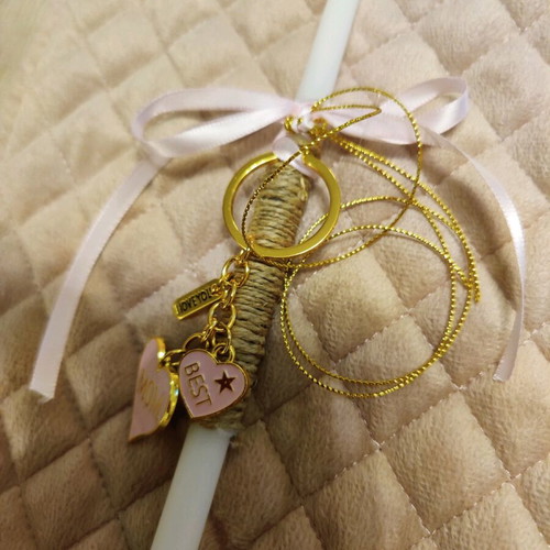 Easter candle Best Mom new with keychain
