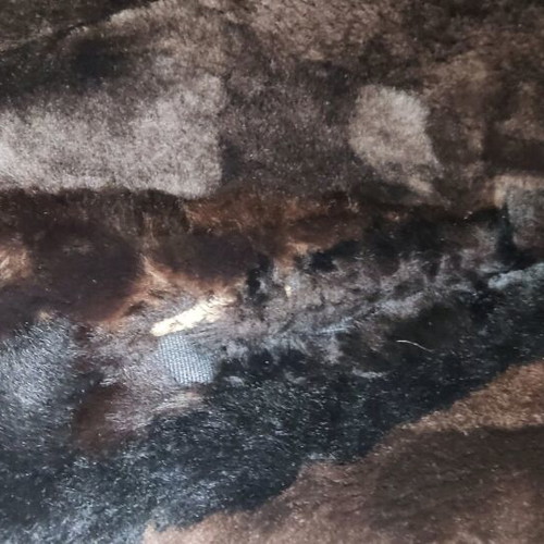 Synthetic Fur Coat medium used, short and warm
