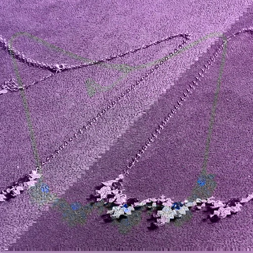 Ασημένιο βραχιόλι με φυσικά ζαφείρια και πιστοποιητικό γνησιότητας