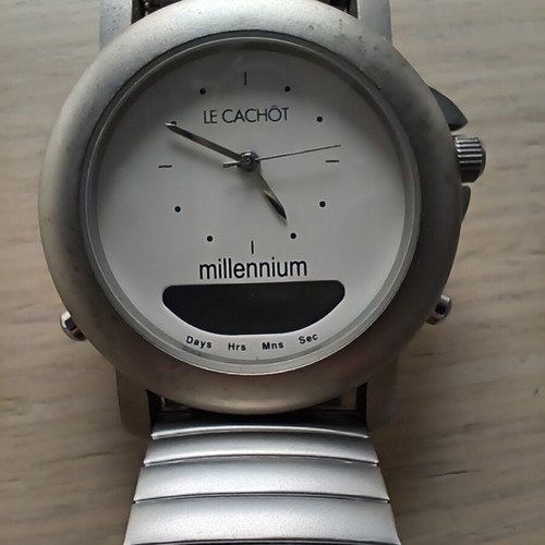 Le Cachot Millennium watch used, anniversary edition with Japanese movement