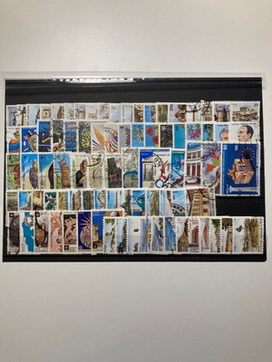 Greek stamp sets used, complete, 17 pieces