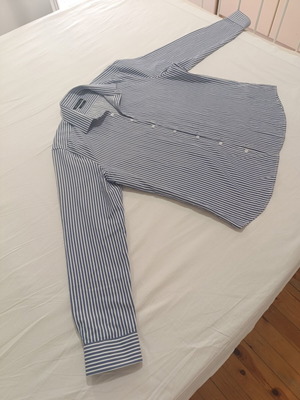 Abrand Jeans men's shirt XL white and blue like new