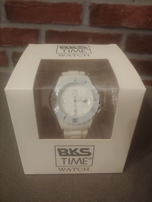 Ρολόι χειρός BKS TIME λευκό καινούργιο unisex