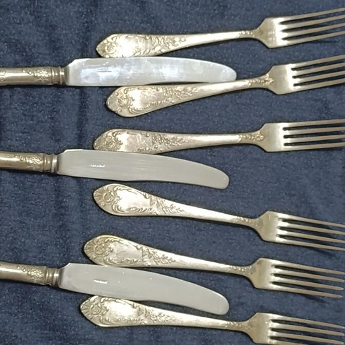 Vintage Russian Forks and Knives Set from 1965, New