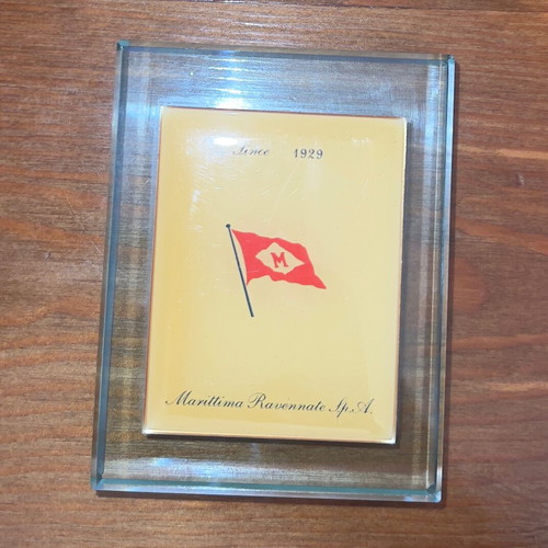 Press Paper Nautilia Efoplisti glass vintage advertising 1960s used