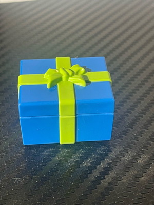 Playmobil gift box blue with green ribbon like new
