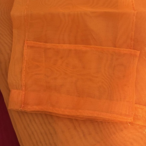 IKEA transparent curtains set of 3, fuchsia, orange & purple