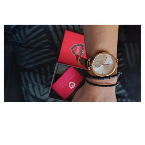 Loisir 11L05-00616 watch like new, pink and gold