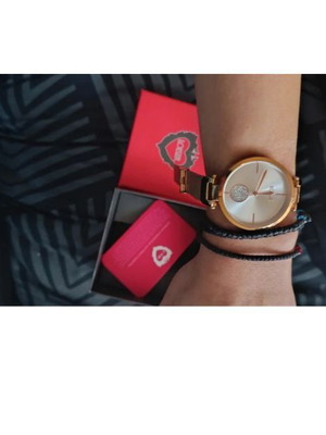 Loisir 11L05-00616 watch like new, pink and gold