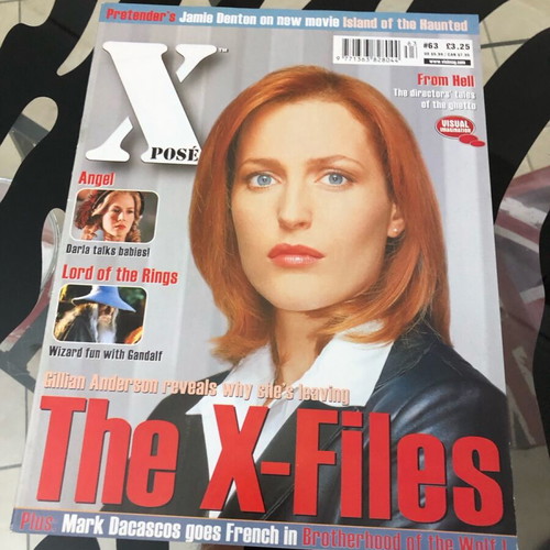 X-POSE 63 magazine like new with The X-Files, Gillian Anderson, Lord of the Rings