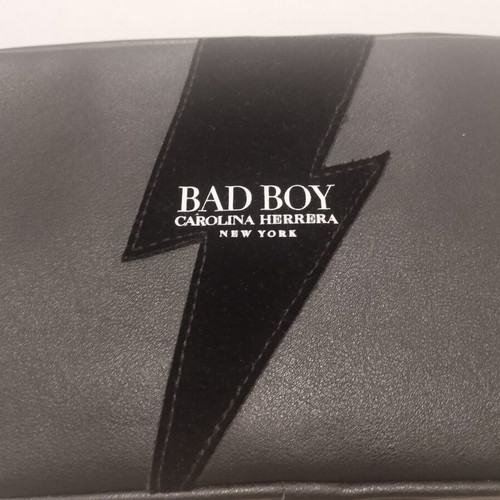 Carolina Herrera Bad Boy toiletry bag new with gift keychain