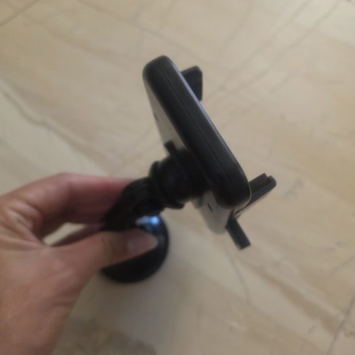 Car phone holder used with suction cup