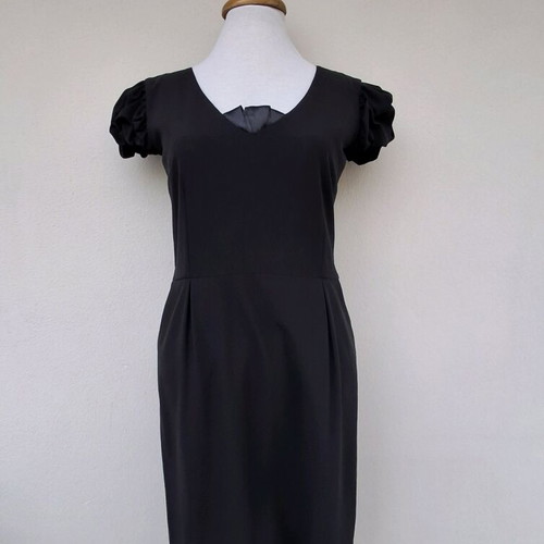 Lussile Excusive Colection dress black like new with satin detail