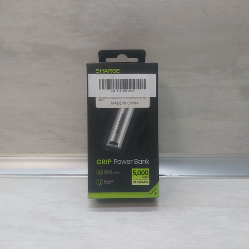 SHARGE Grip Power Bank 5000mAh 22.5W with Bluetooth remote and phone grip