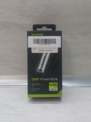 SHARGE Grip Power Bank 5000mAh 22.5W with Bluetooth remote and phone grip