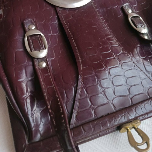 Vintage bag like new, classic 1970s model, brown