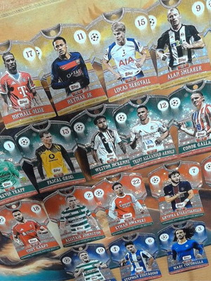 Topps UEFA Champions League Heritage Die-Cut Shirt Trading Cards lot, near mint