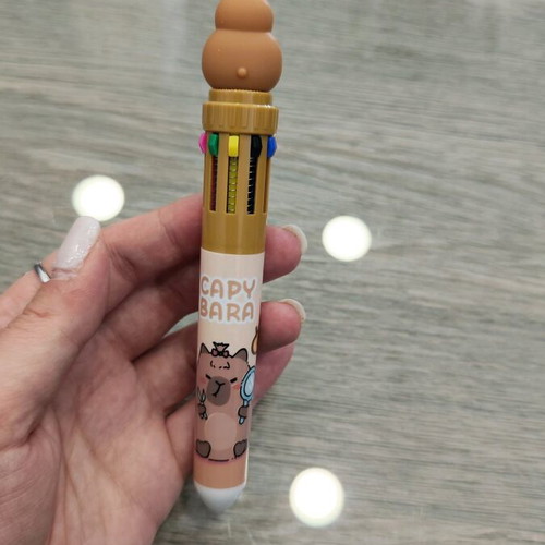 Pen with ten different colors and animal design new