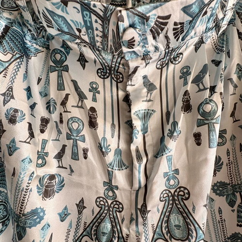 Wide Leg Pants like new, size L, silk texture, high waist
