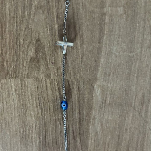 Silver bracelet used, 16.5 cm