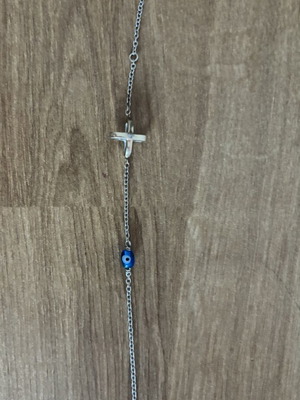 Silver bracelet used, 16.5 cm