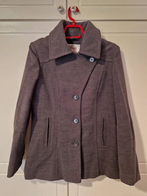 Women's gray coat jacket like new, size Small-Medium