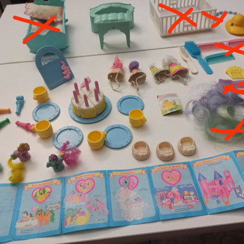 My Little Pony vintage used various pieces and accessories