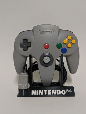 Nintendo 64 controller stand with logo made-to-order