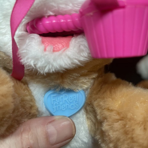 FurReal Friends Li'l Big Paws Tug 'n Love Bouncy Pet like new interactive plush dog