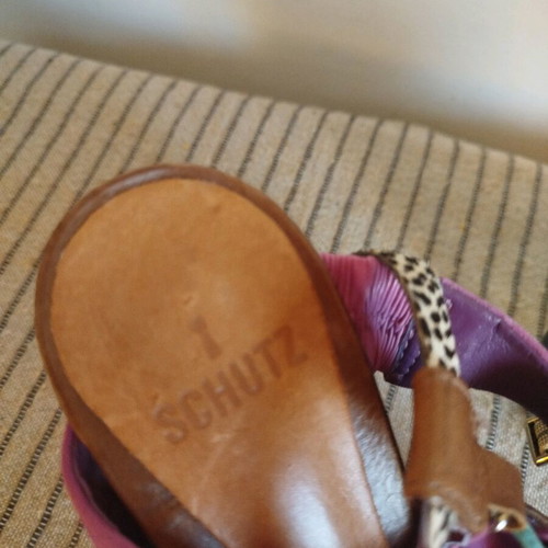 Schutz sandals size 36 like new, multicolor