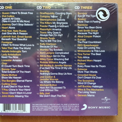 VARIOUS - Now That's What I Call Power Ballads (3xCD, Universal) SEALED!!!